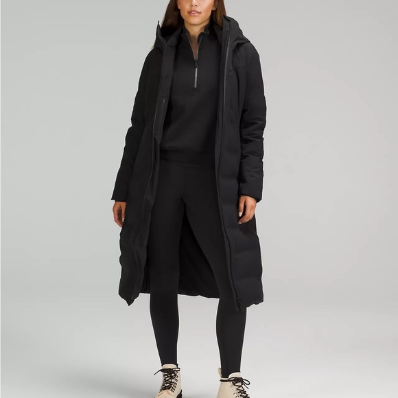 Lululemon Sleet Street Long Jacket- Black - Picture 1 of 4